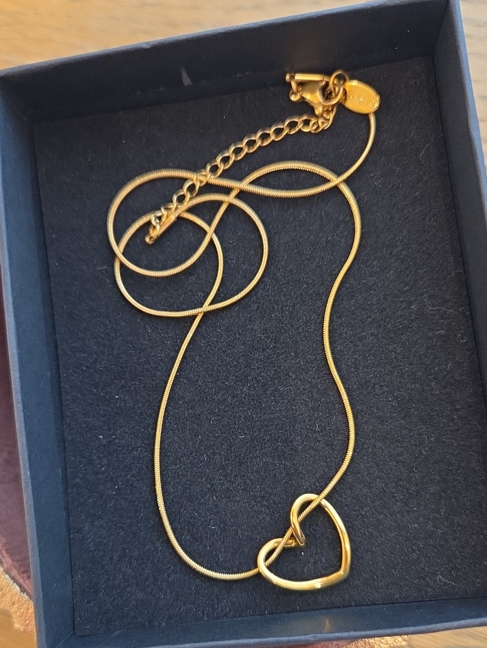 Stainless steel gold-plated Heart Pendant Necklace - Women's Jewelry